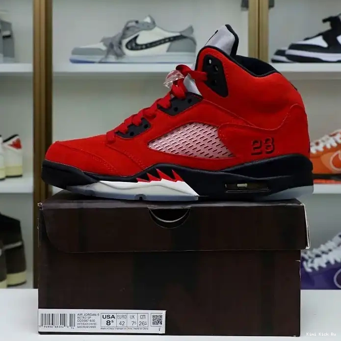 BULL Kimikick JORDAN RED AIR RETRO RAGING 5 SUEDE 0705
